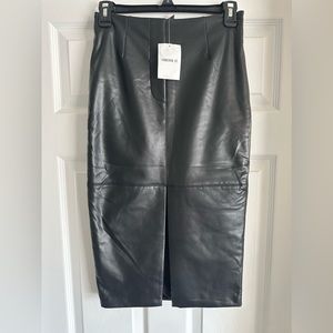 Forever 21 Faux leather Midi Skirt